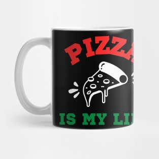 Pizza is my life - Italian Colors Mug